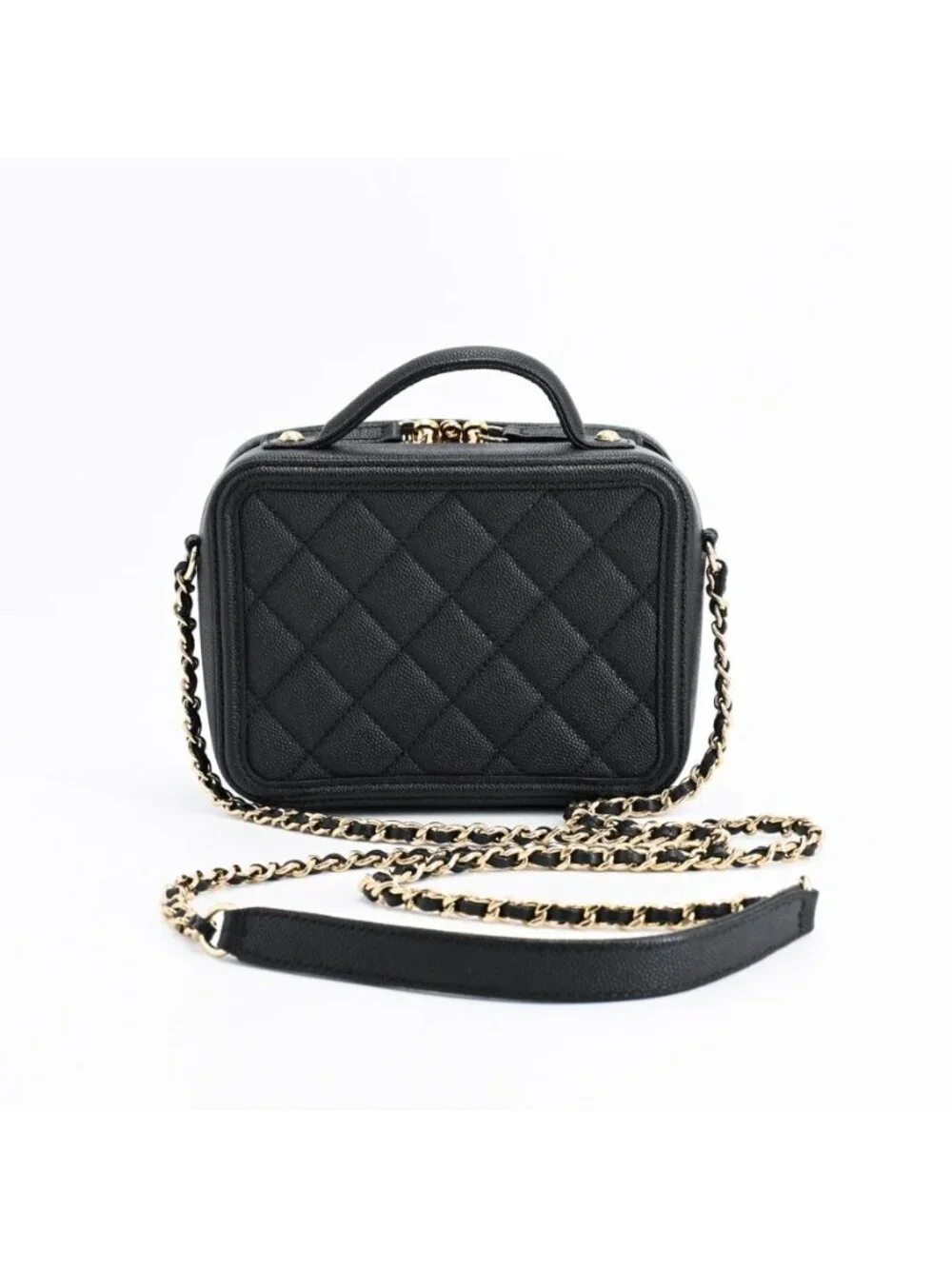 Chanel Shoulder Bag CC Filigree Small Vanity